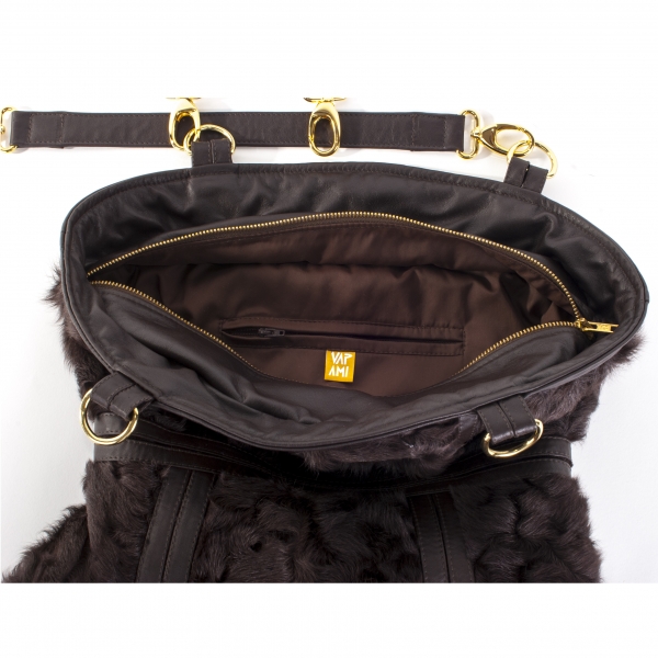Luxusbag mit Taille - Pelztasche